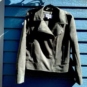 NWT Steve Madden faux suede Moto Jacket